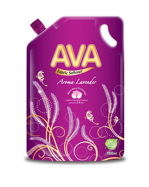 ava fabric softener product-shot-aroma lavender refill 1800ml
