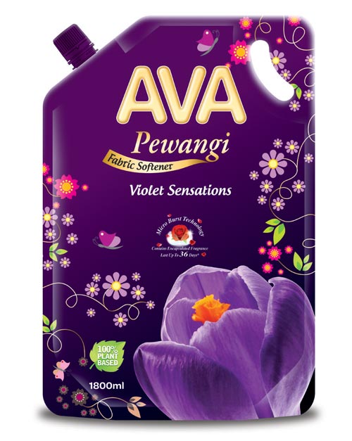 ava pewangi fabric softener product shot violet sensations 700ml