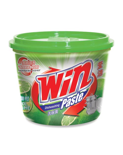 win dishwashing paste product shot cool lime 800g