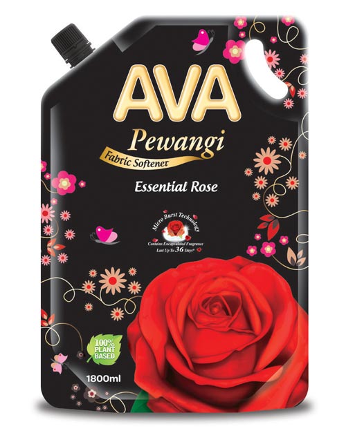 ava pewangi fabric softener product shot essential rose 1800ml