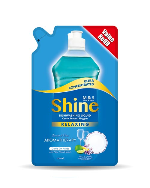ms shine dishwashing liquid-product shot relaxing 650ml