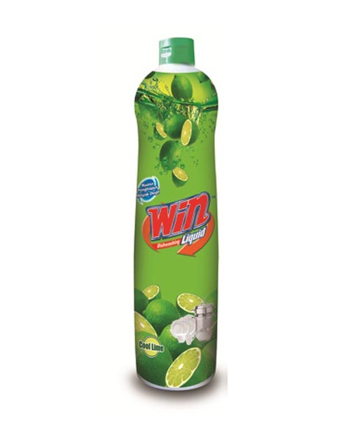 win dishwashing liquid product shot cool lime