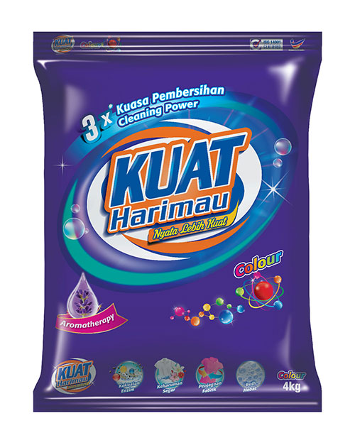 harimau kuat powder detergent colour 4kg