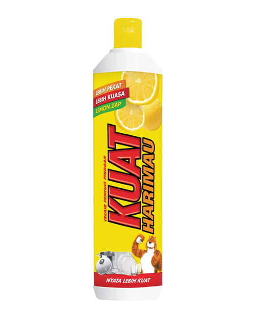 kuat harimau dish washing liquid lemon 500 ml