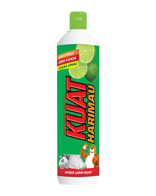 kuat harimau dish washing liquid lime 500 ml