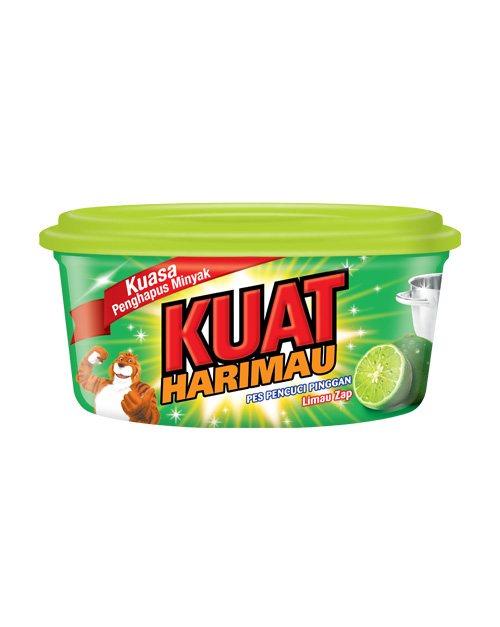 kuat harimau dish washing paste lime 400g