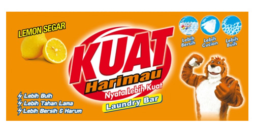 kuat harimau laundry bar lemon variant