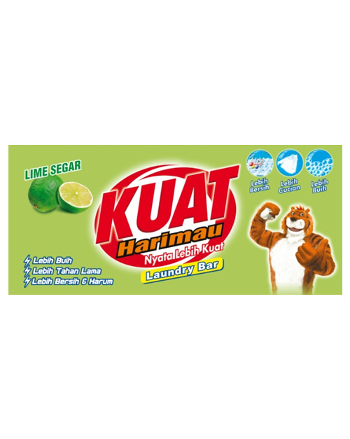 kuat harimau laundry bar lime segar