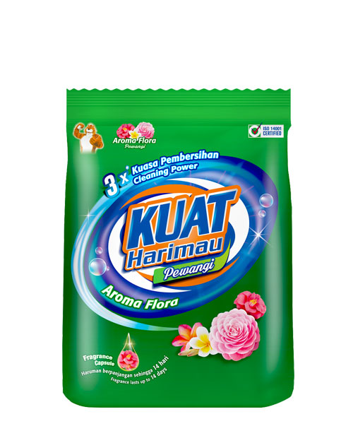 harimau kuat powder detergent pewangi floral medium