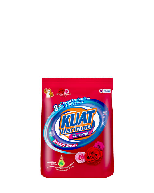 harimau kuat powder detergent pewangi rose small