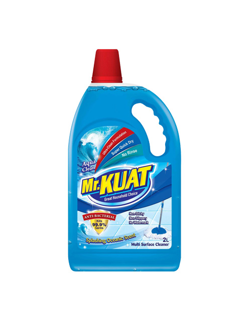 mr kuat surface cleaner product shot aqua clean 2 liter