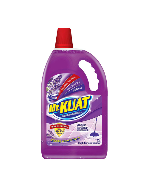mr kuat surface cleaner product shot aroma clean 2 liter