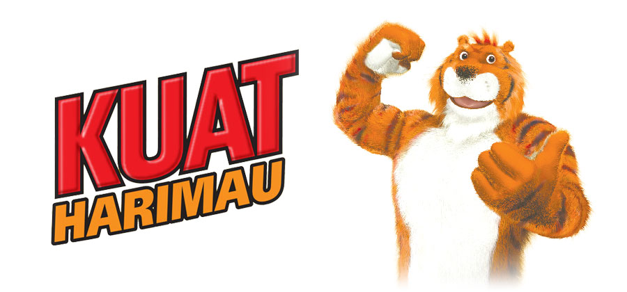 kuat harimau logo maskot
