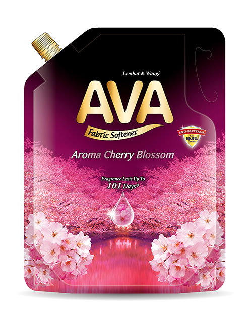 ava fabric softener product-shot-aroma cherry blossom 2500ml