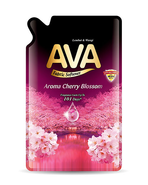 ava fabric softener product-shot-aroma cherry blossom 650ml