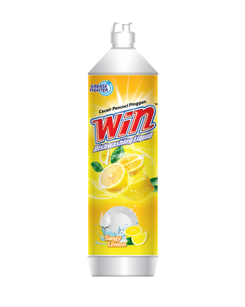 win dishwashing liquid product shot tangy lemon