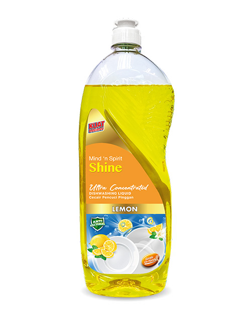 ms shine dishwashing liquid product shot lemon 900ml no icon