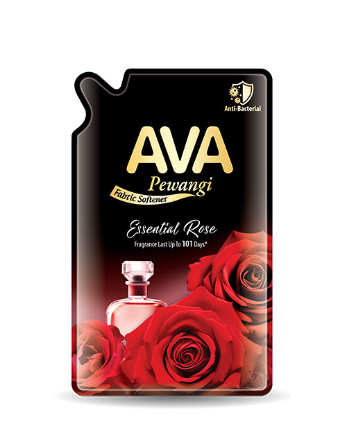 ava pewangi fabric softener product essential rose refill pack 600ml